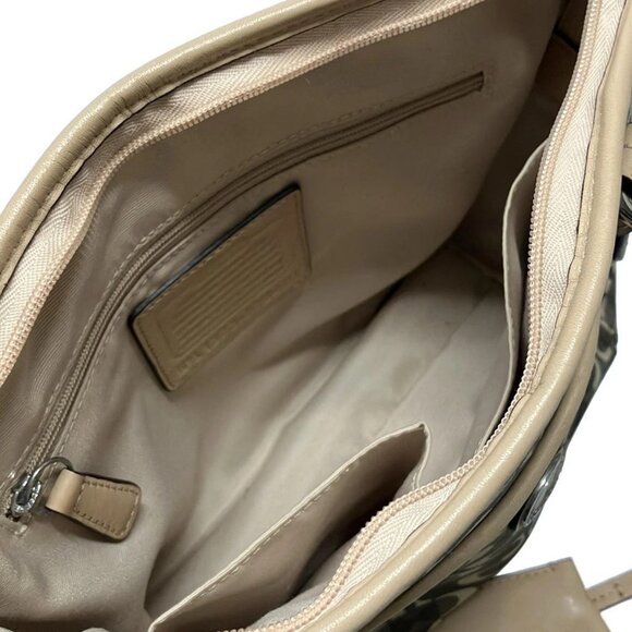 Auth COACH Peyton Dream Signature F26401 Brown Beige PVC Leather - Handbag - Picture 7 of 15